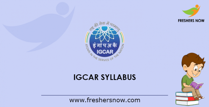 IGCAR JRF Syllabus 2019
