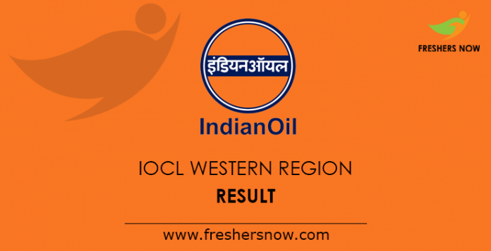 IOCL Western Region Result