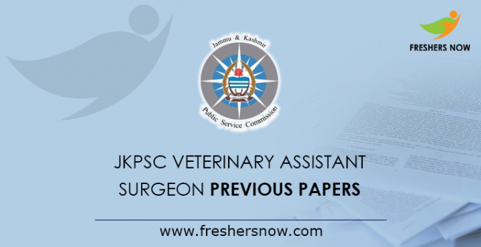 JKPSC Veterinary Assistant Surgeon Previous Papers