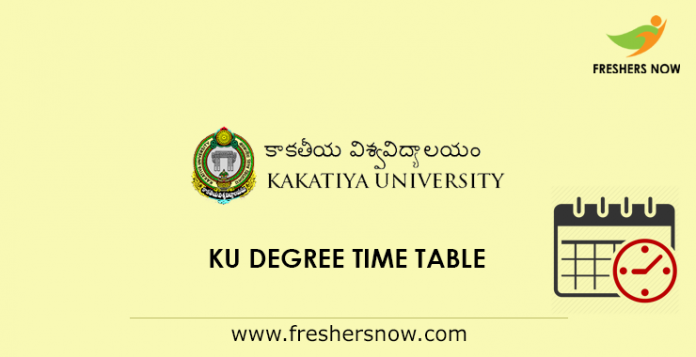 KU Degree Time Table