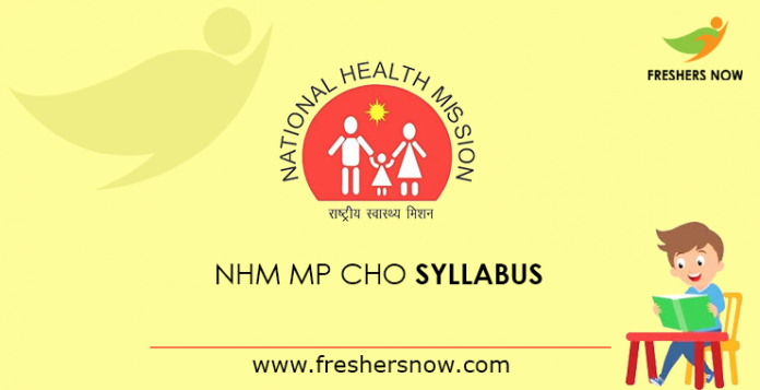 NHM MP CHO Syllabus 2019