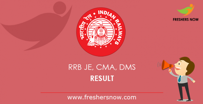 RRB JE Result 2019