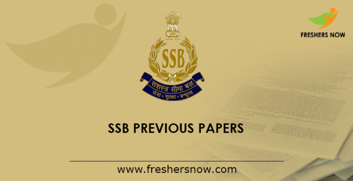 SSB SI Previous Papers