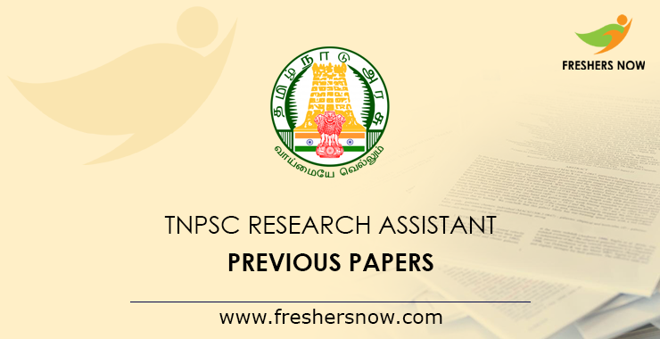 tnpsc research assistant previous year question paper