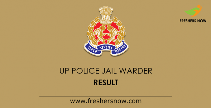 UP Police Jail Warder Result 2019