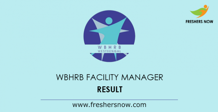 WBHRB Facility Manager Result 2019