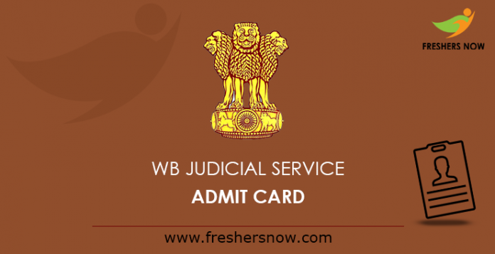 West Bengal Judicial Service Admit Card