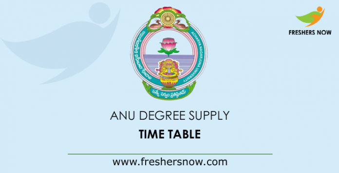 ANU-Degree-Supply-Time-Table
