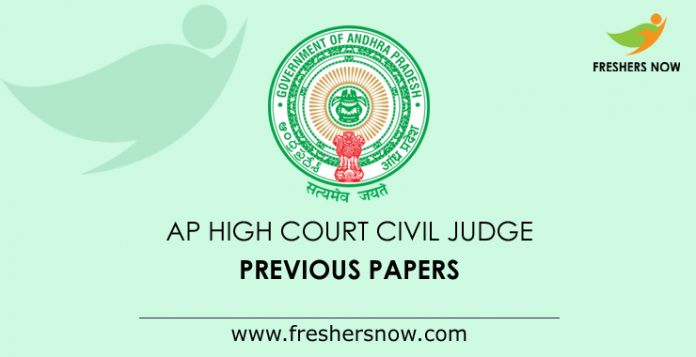 AP High Court Civil Judge Previous Question Papers