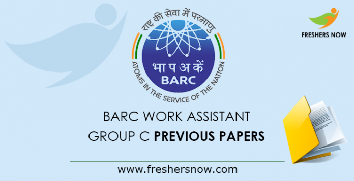 BARC Work Assistant Previous Papers