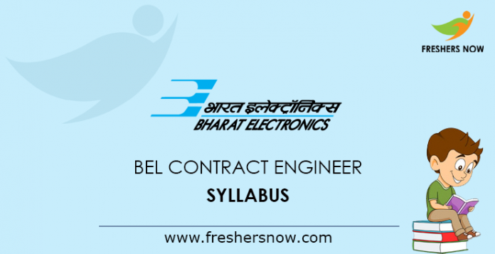 BEL Contract Engineer Syllabus