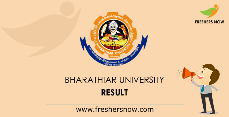 Bharathiar University Result 2023 (Out) | BA, B.Sc, B.Com, MCA, MBA