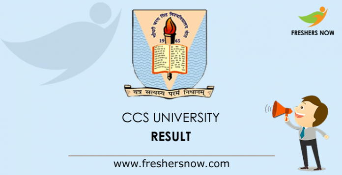 CCS University Result 2023 Out UG PG Sem Exam Results