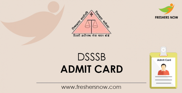 DSSSB Admit Card