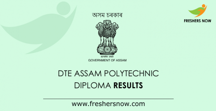 DTE Assam Polytechnic Diploma Results 2019
