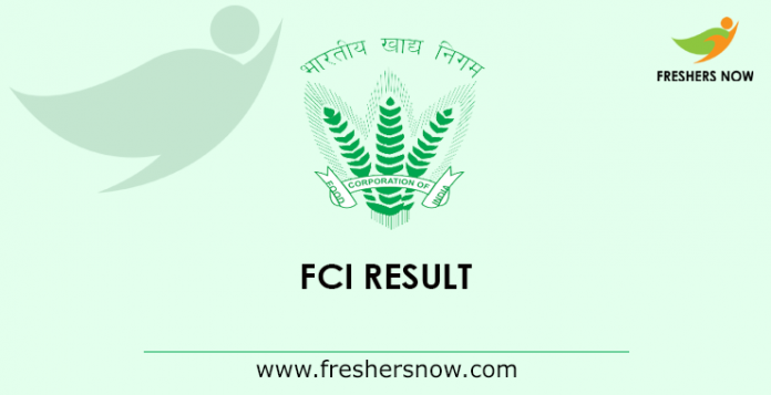 FCI Result 2019