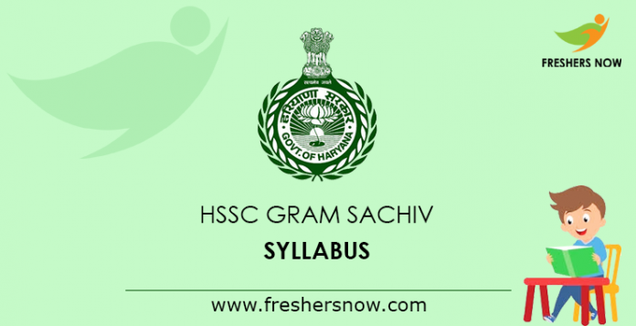 HSSC Gram Sachiv Syllabus 2019
