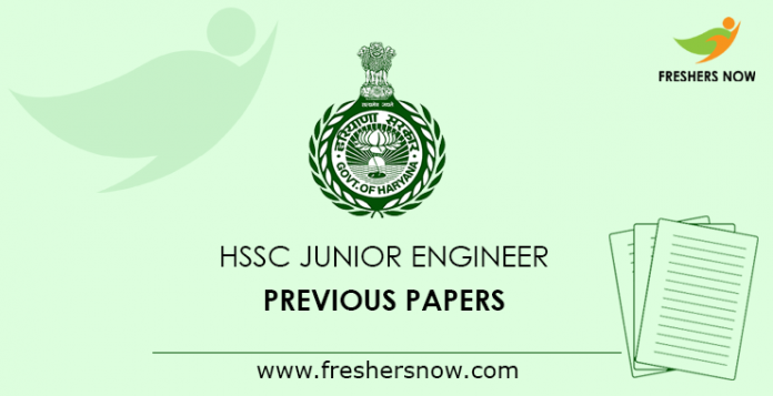 HSSC Junior Engineer Previous Papers