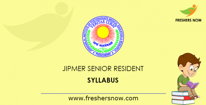 JIPMER Senior Resident Syllabus