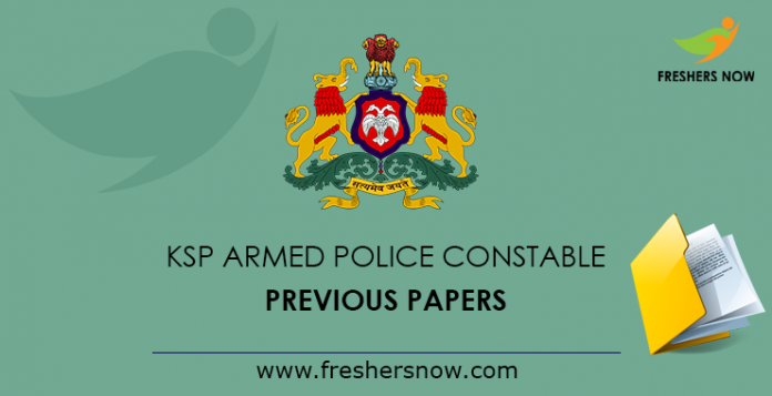 KSP Armed Police Constable Previous Papers