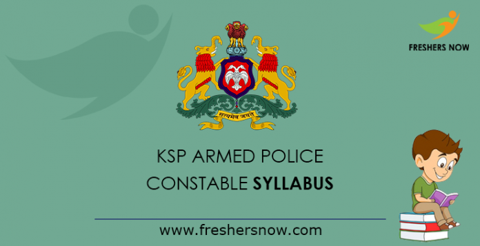 KSP Armed Police Constable Syllabus