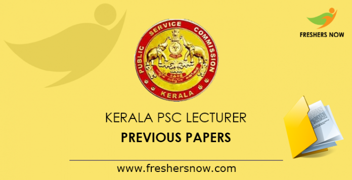 Kerala PSC Lecturer Previous Papers