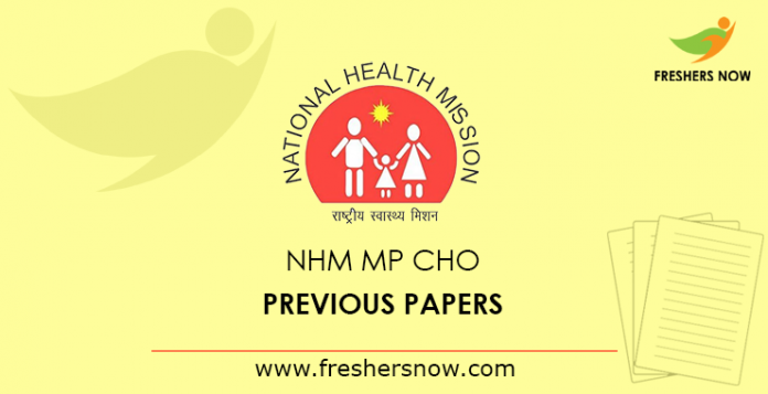 NHM MP CHO Previous Question Papers PDF Download