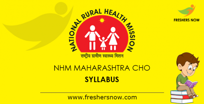 NHM Maharashtra CHO Syllabus 2019