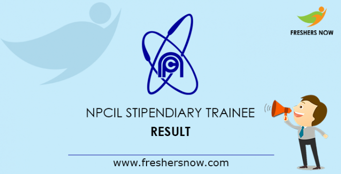 NPCIL-Stipendiary-Trainee-Result