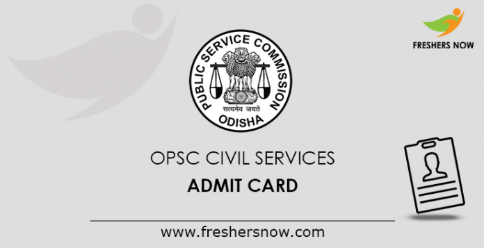 OPSC Civil Services Admit Card
