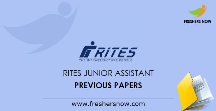 RITES Junior Assistant Previous Papers