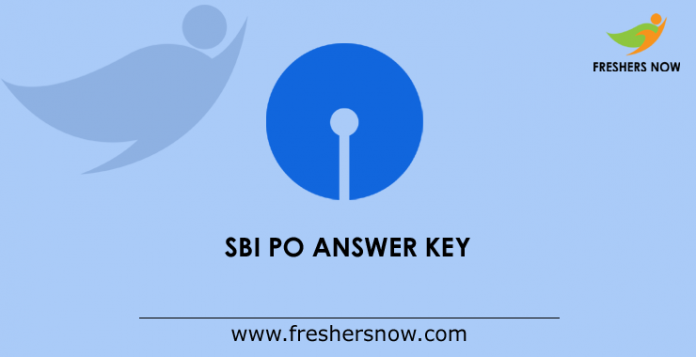 SBI PO Answer Key 2019
