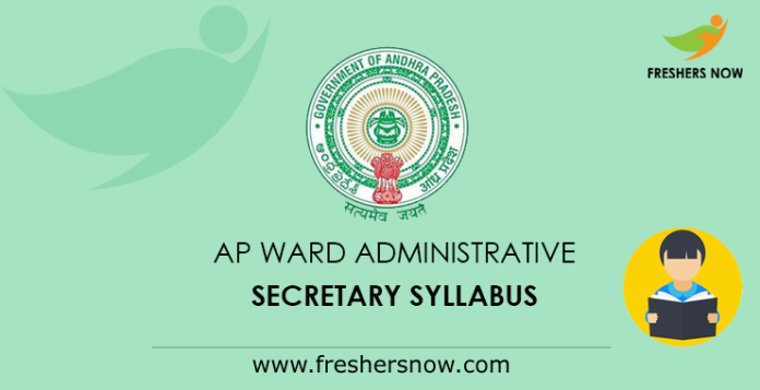 AP Ward Administrative Secretary Syllabus