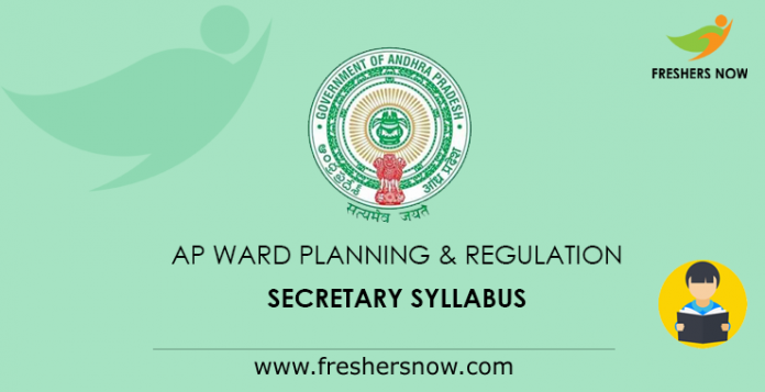 AP Ward Planning & Regulation Secretary Syllabus