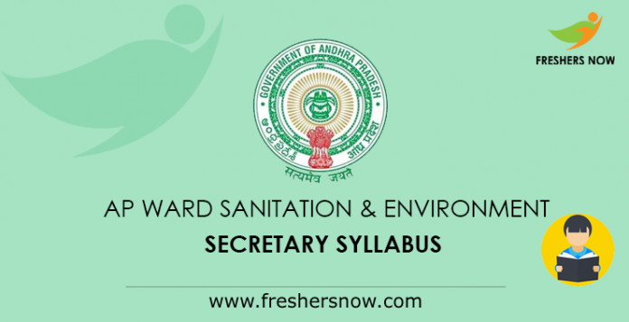 AP Ward Sanitation & Environment Secretary Syllabus