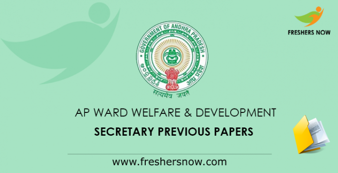 AP Ward Welfare & Development Secretary Previous Papers