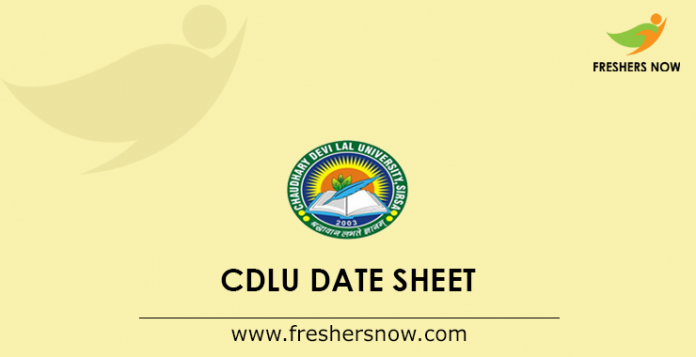 CDLU Date Sheet