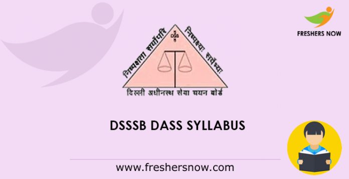 DSSSB DASS Syllabus