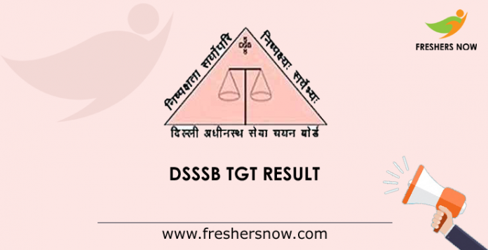 DSSSB TGT Result 2019
