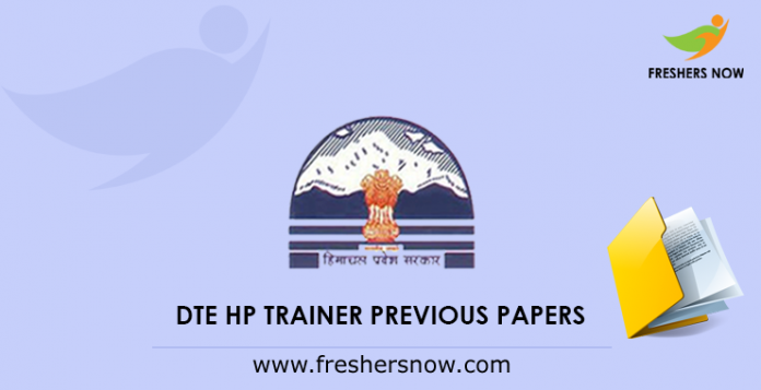 DTE HP Trainer Previous Papers
