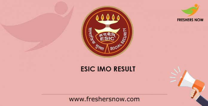 ESIC IMO Result 2019
