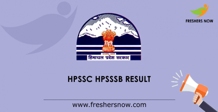 HPSSC HPSSSB Result 2019
