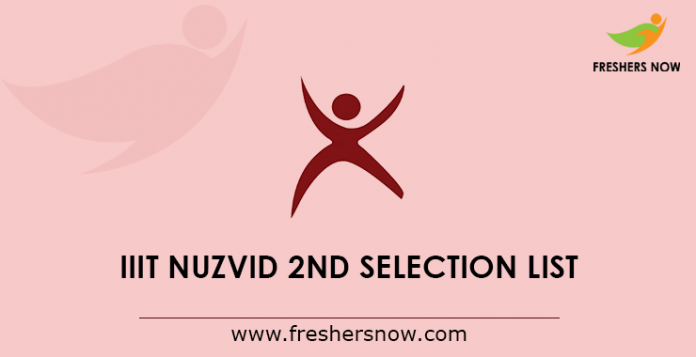 IIIT Nuzvid 2nd Selection List 2019