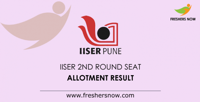 IISER 2nd Round Seat Allotment Result 2019