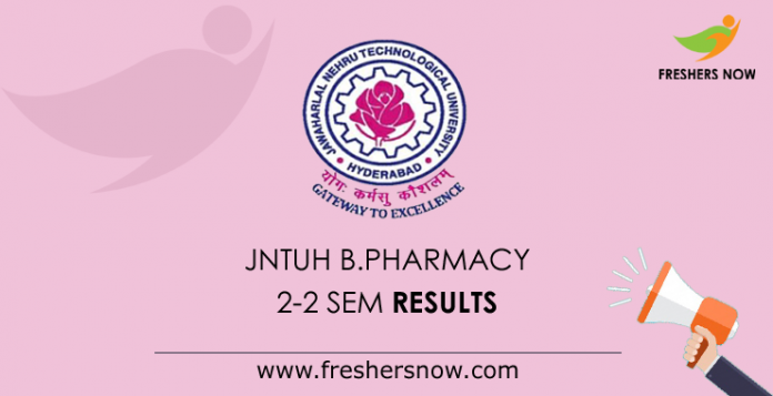 JNTUH-B.Pharmacy-2-2-Sem-Results