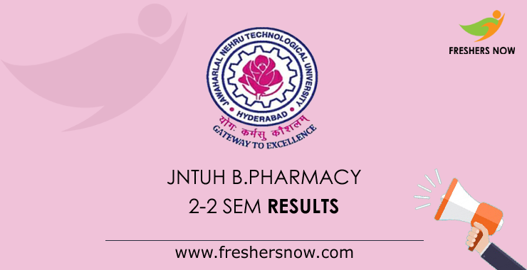 JNTUH B.Pharmacy 2 2 Sem Supply Result 2023 Out