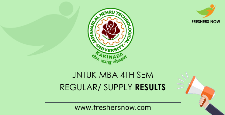 JNTUK MBA 4th Sem Regular Supply Results 2023 Out