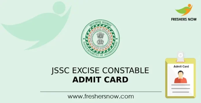 JSSC Excise Constable Admit Card