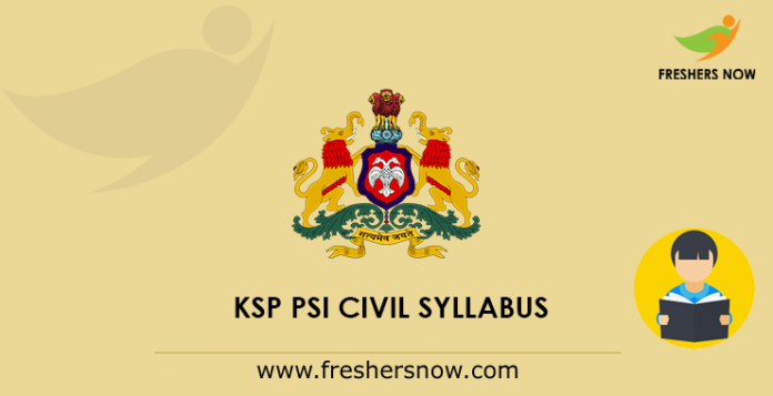 KSP PSI Civil Syllabus