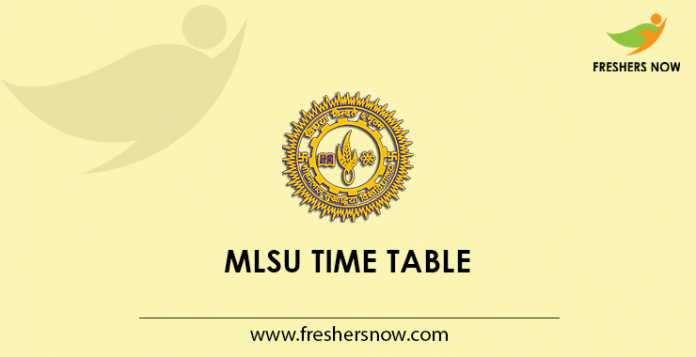 MLSU Time Table